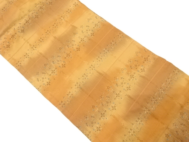 花更紗模様織り出し名古屋帯